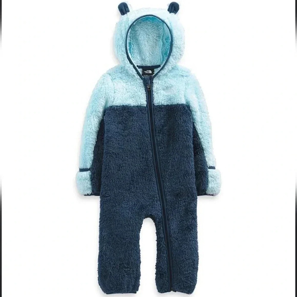 The North Face Unisex Baby Bear One Piece suit size 18-24 - Picture 1 of 7